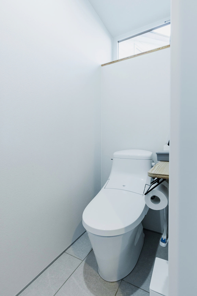 お手洗いも、無駄を省き簡素でお手入れがしやすくなっています。